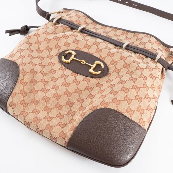GUCCI Brown Leather Horsebit Shoulder Bag - Picture 11 of 16